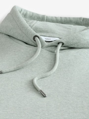 Light Green Regular Fit Cotton Rich Jersey Fabric Hoodie - Image 6 of 7