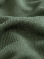 Khaki Grön - Vanlig passform Rich Jersey Fabric Huvtröja - Bild 7 av 7