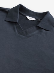 Navy Open Polo Sweatshirt - Image 11 of 12