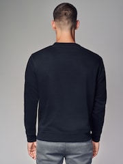 Black Rich Jersey Crew Sweatshirt - Image 3 of 7