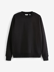 Black Rich Jersey Crew Sweatshirt - Image 5 of 7
