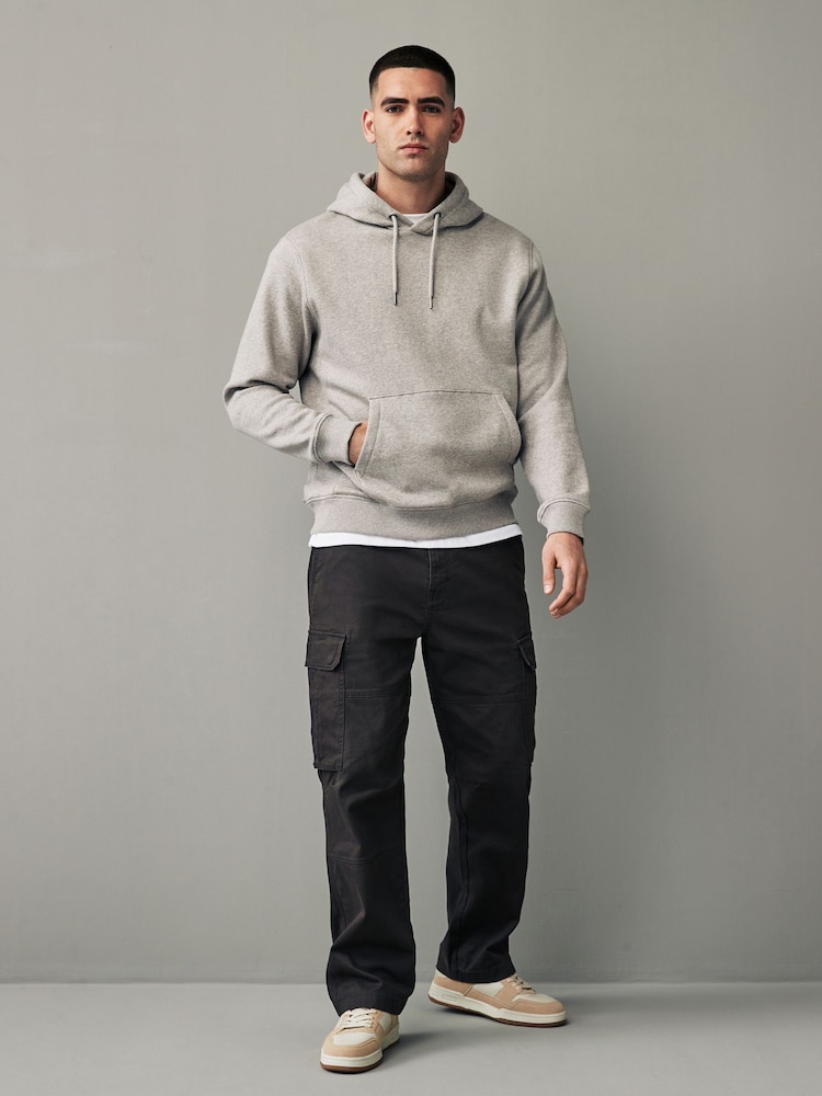 Neutral Regular Fit Rich Jersey Fabric Hoodie - Image 2 of 8