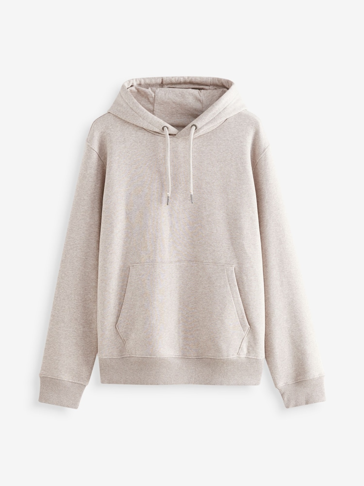 Neutral Regular Fit Rich Jersey Fabric Hoodie - Image 6 of 8