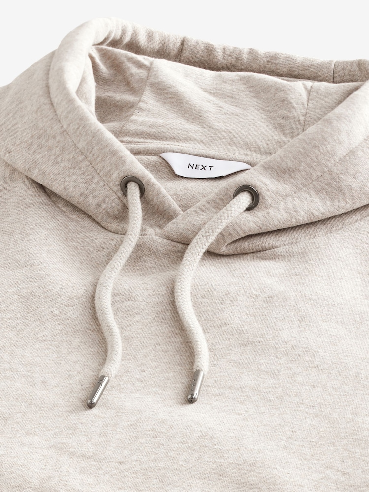 Neutral Regular Fit Rich Jersey Fabric Hoodie - Image 8 of 8