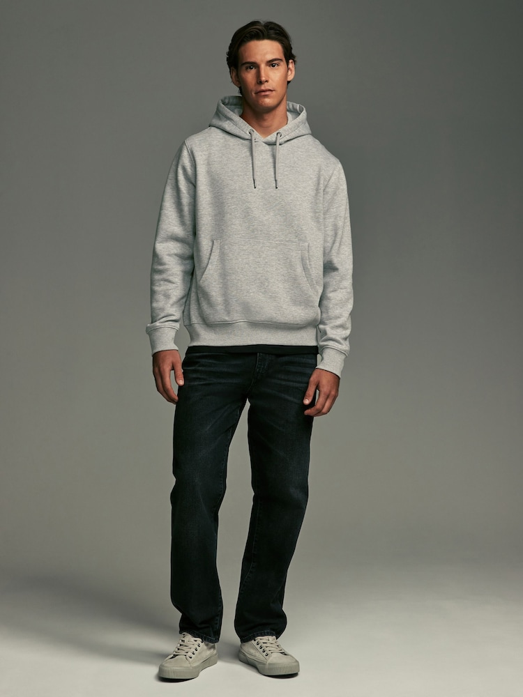 Grey Regular Fit Rich Jersey Fabric Hoodie - Image 2 of 8