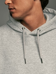 Grey Regular Fit Rich Jersey Fabric Hoodie - Image 5 of 8