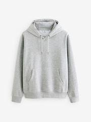 Grey Regular Fit Rich Jersey Fabric Hoodie - Image 6 of 8