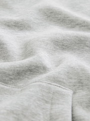 Grey Regular Fit Rich Jersey Fabric Hoodie - Image 8 of 8