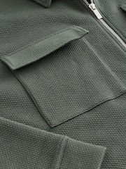 Green Zip-Up Shacket - Image 10 of 11