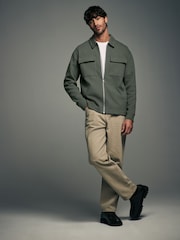 Green Zip-Up Shacket - Image 2 of 11