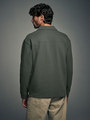 Green Zip-Up Shacket - Image 4 of 11