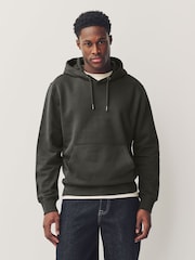 Skiffer Grå - Vanlig passform Rich Jersey Fabric Huvtröja - Bild 1 av 8