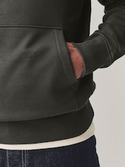 Skiffer Grå - Vanlig passform Rich Jersey Fabric Huvtröja - Bild 5 av 8