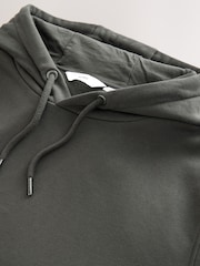 Skiffer Grå - Vanlig passform Rich Jersey Fabric Huvtröja - Bild 7 av 8