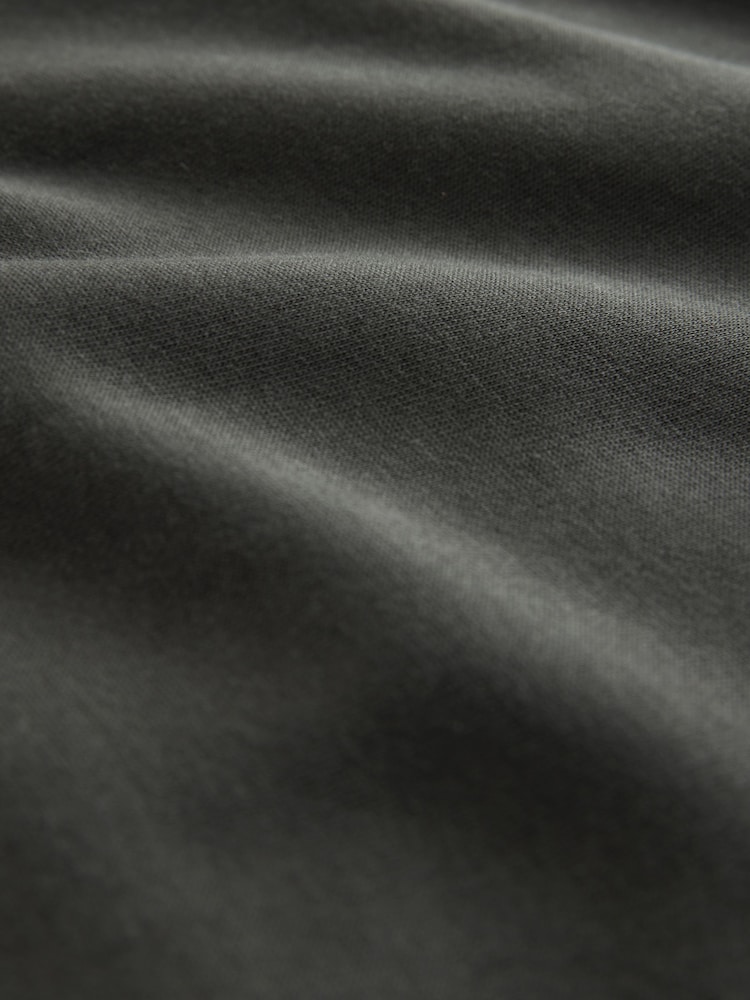 Skiffer Grå - Vanlig passform Rich Jersey Fabric Huvtröja - Bild 8 av 8