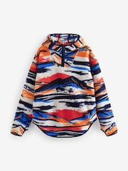 Bright Scenic Abstract Print - ملابس للخارج أساسية فليس من الفرو الصناعي دمية دب بهودي وسحاب ربع طول من Next - صورة 5 من 8