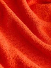 Orange Soft Touch Cosy Seam Crew Neck Jumper - Image 8 of 8