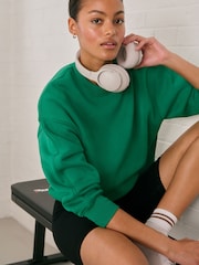 Bright Green Heavyweight Soft Touch Crew Neck Sweatshirt - Image 1 of 6