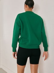 Bright Green Heavyweight Soft Touch Crew Neck Sweatshirt - Image 4 of 6