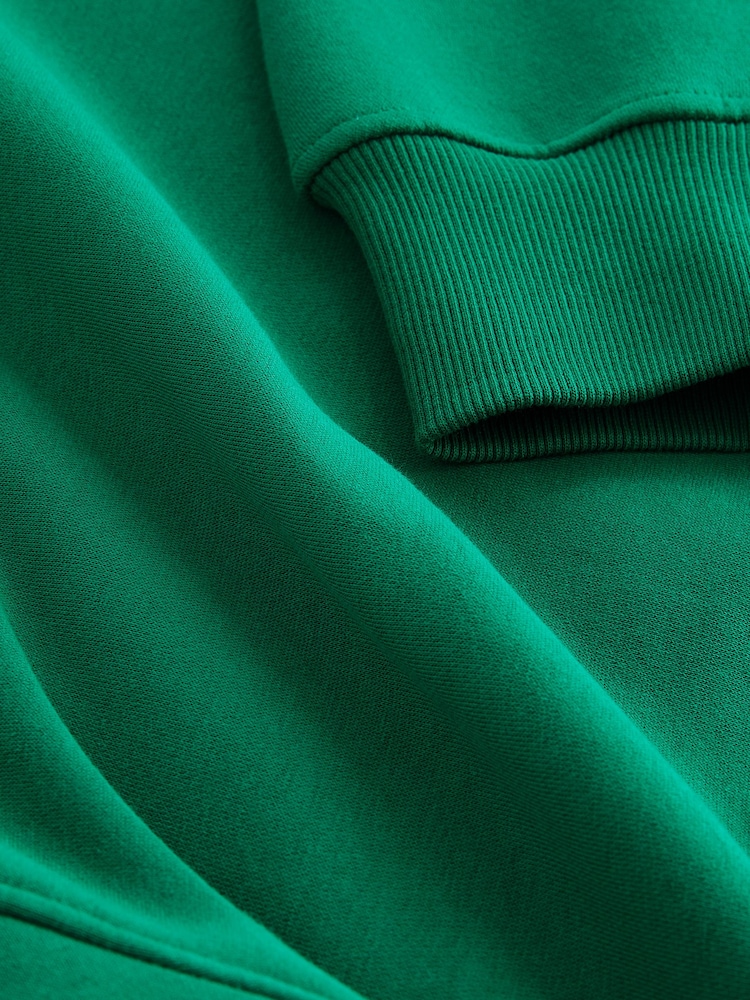 Bright Green Heavyweight Soft Touch Crew Neck Sweatshirt - Image 6 of 6