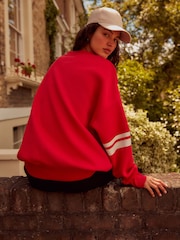 Red Relaxed Fit Colorado American City Graphic Varsity Sweatshirt - Image 3 of 6