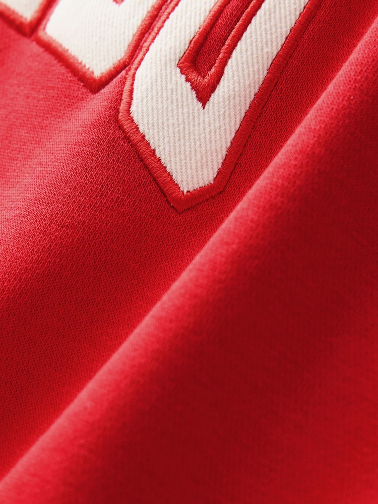 Red Relaxed Fit Colorado American City Graphic Varsity Sweatshirt - Image 6 of 6