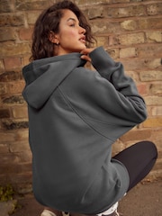 Slate Grey Active Longline Overhead Hoodie - Image 2 of 5