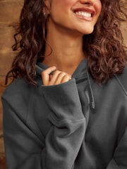 Slate Grey Active Longline Overhead Hoodie - Image 3 of 5