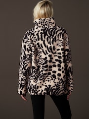 Eläninkuosi Leopardi - Teddy Teddykangas Cozy Longline Quarter vetoketjullinen fleece - Kuva 4 / 9