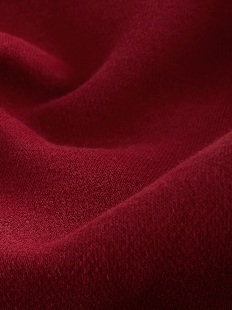 Graphic Berry Red Active Longline Overhead Hoodie - Image 6 of 6 Graphic Berry Red Active Longline Overhead Hoodie - Image 6 of 6