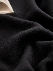 Black Soft Touch Cosy Collared Polo Jumper Dress - Image 7 of 7