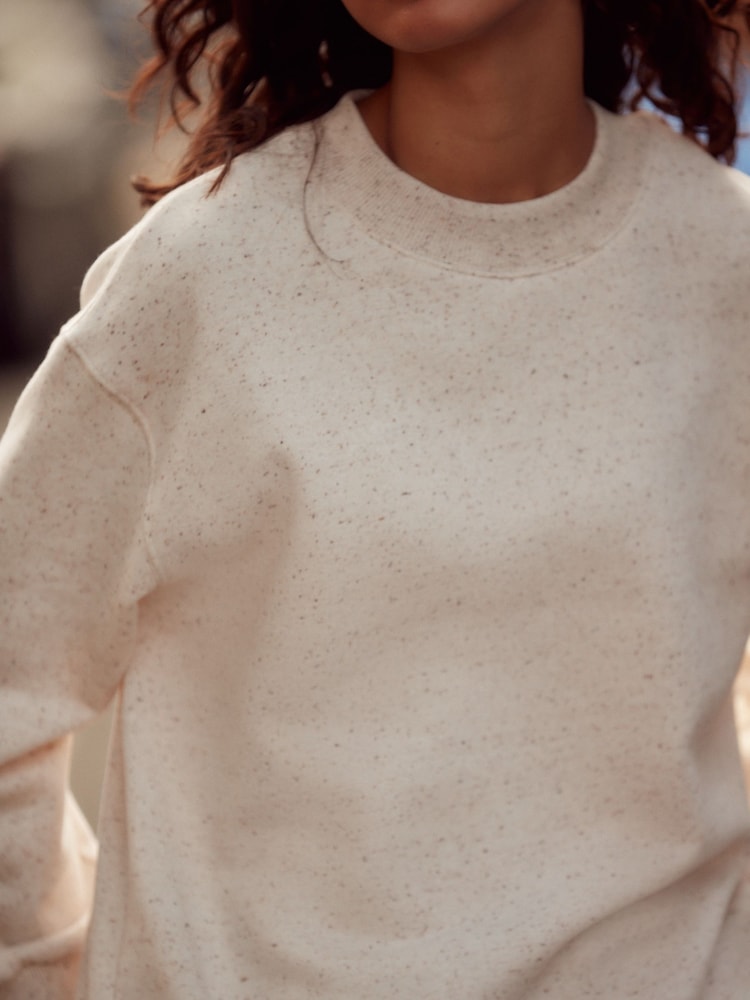 Farine d’avoine naturelle - Sweat long décontracté Essentials - Image 4 of 6