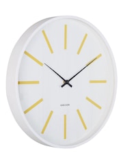 Karlsson Citrine Yellow White Arruga Retro Wall Clock - Image 5 of 5