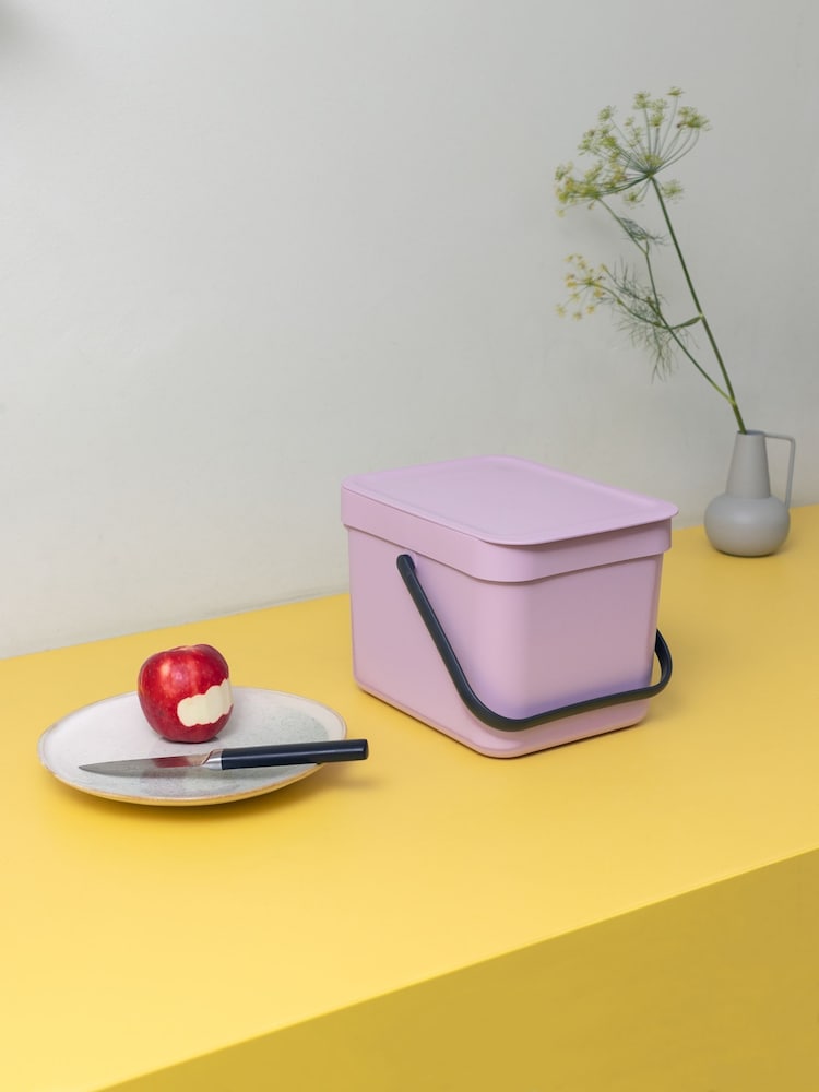 Brabantia Lilac Pink Sort & Go Bin - Image 1 of 6 Brabantia Lilac Pink Sort & Go Bin - Image 1 of 6