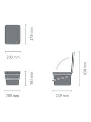 Brabantia Lilac Pink Sort & Go Bin - Image 4 of 6