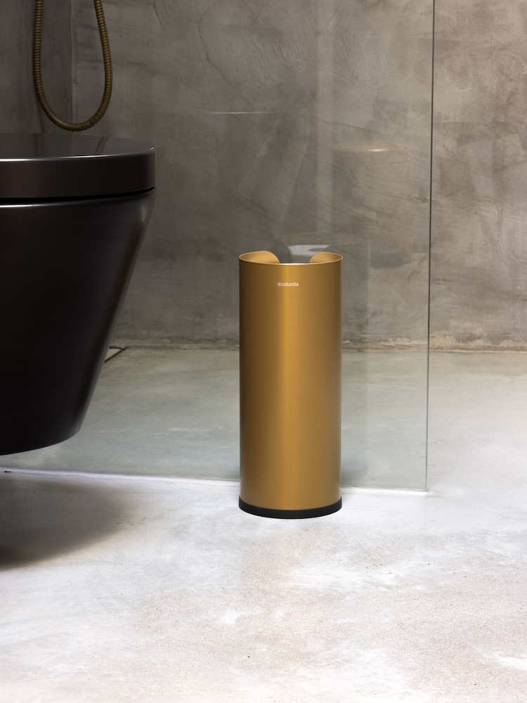 Brabantia Warm Gold ReNew Toilet Roll Dispenser - Image 1 of 6 Brabantia Warm Gold ReNew Toilet Roll Dispenser - Image 1 of 6