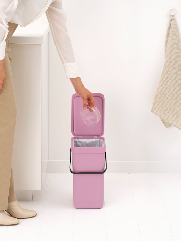 Brabantia Lilac Pink Sort & Go Bin - Image 1 of 6 Brabantia Lilac Pink Sort & Go Bin - Image 1 of 6