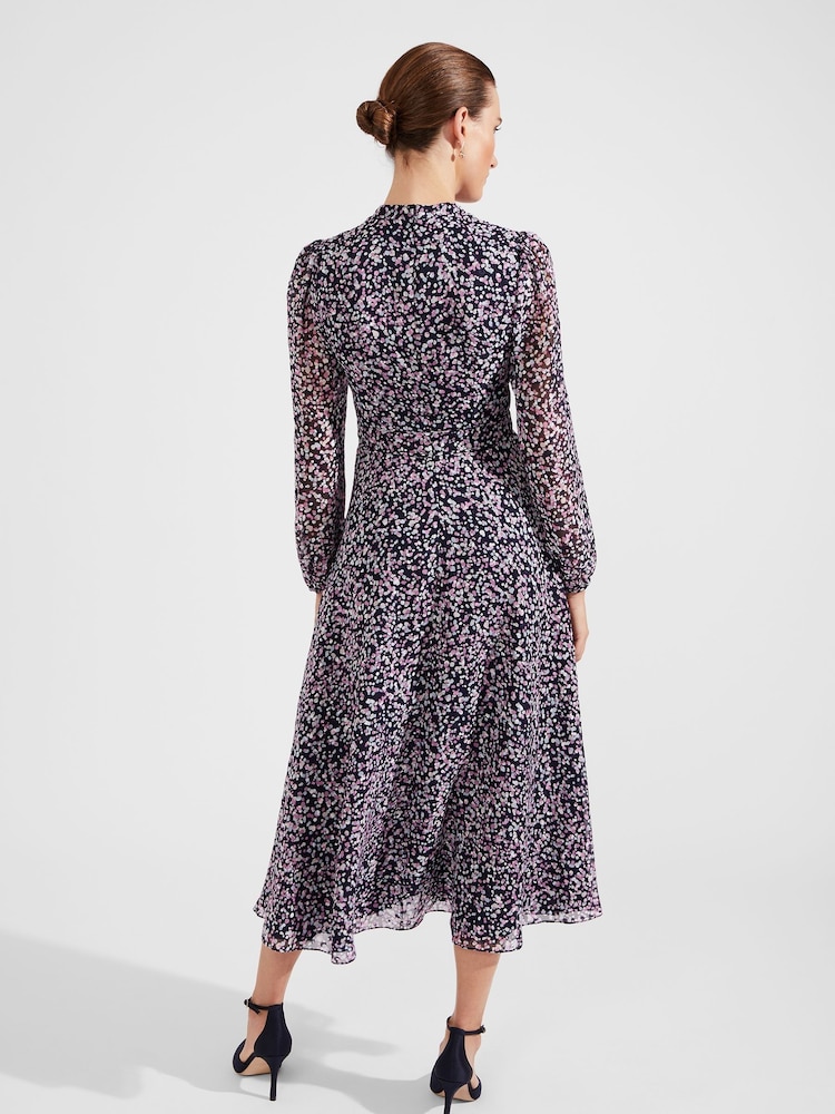 Hobbs Blue Petite Petite Aurora Dress - Image 2 of 4