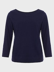 Hobbs Blue 100% Cotton Avia T-Shirt - Image 4 of 4