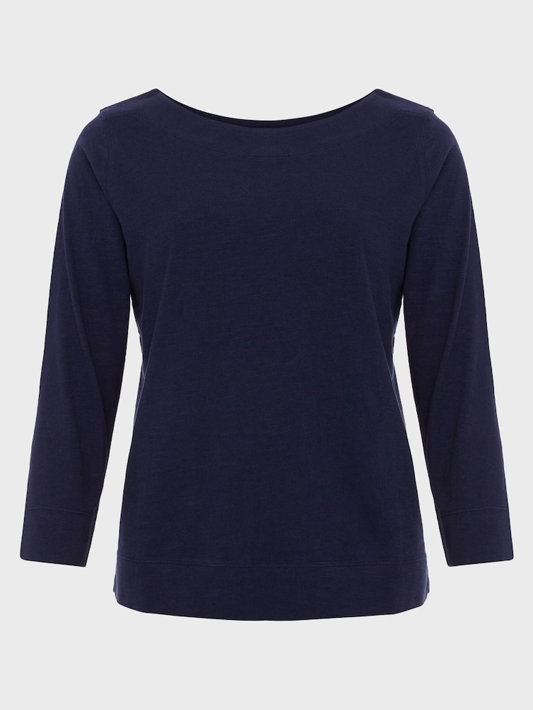 Hobbs Blue 100% Cotton Avia T-Shirt - Image 4 of 4