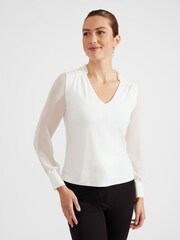 Hobbs Cream Louisa Top - Image 1 of 4