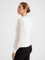 Hobbs Cream Louisa Top - Image 2 of 4