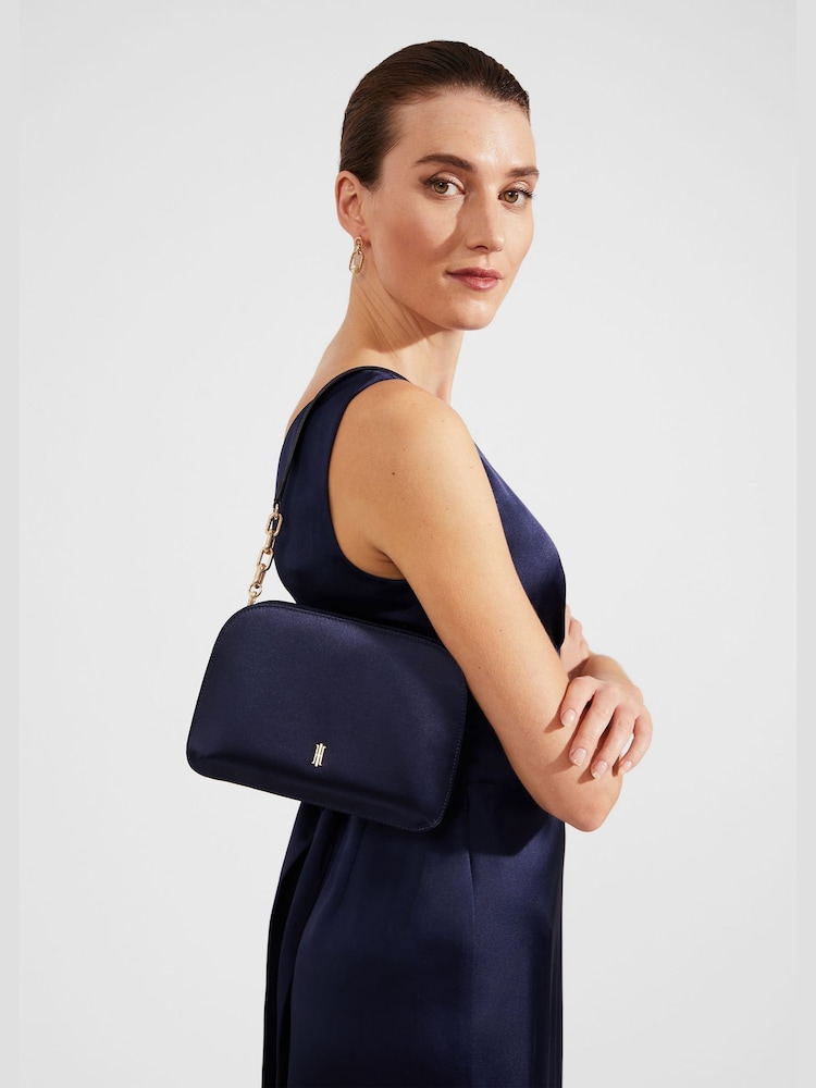 Hobbs Blue Milan Shoulder Bag - Image 1 of 4