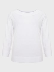 Hobbs White 100% Cotton Avia T-Shirt - Image 4 of 4