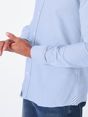 Crew Clothing Blue Slim Fit 100% Cotton Oxford Shirt - Image 4 of 5