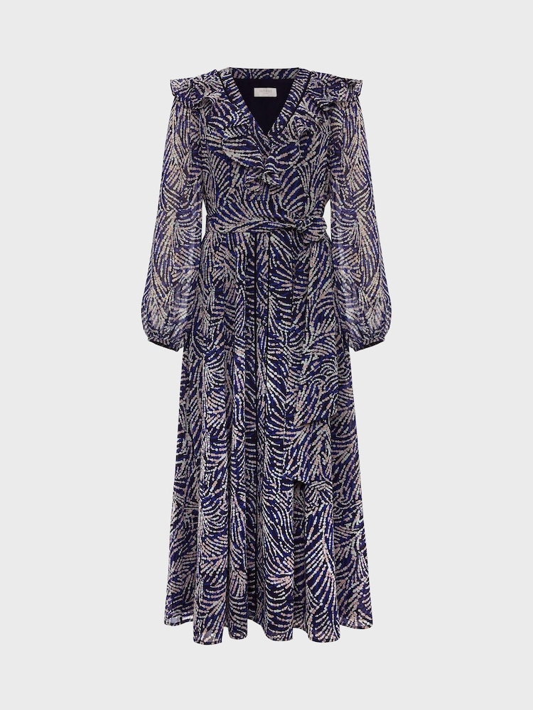 Hobbs Blue Rosana Dress - Image 5 of 5 Hobbs Blue Rosana Dress - Image 5 of 5