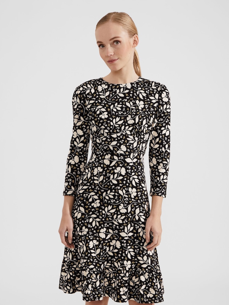 Hobbs Black Petite Ami Dress - Image 1 of 4 Hobbs Black Petite Ami Dress - Image 1 of 4