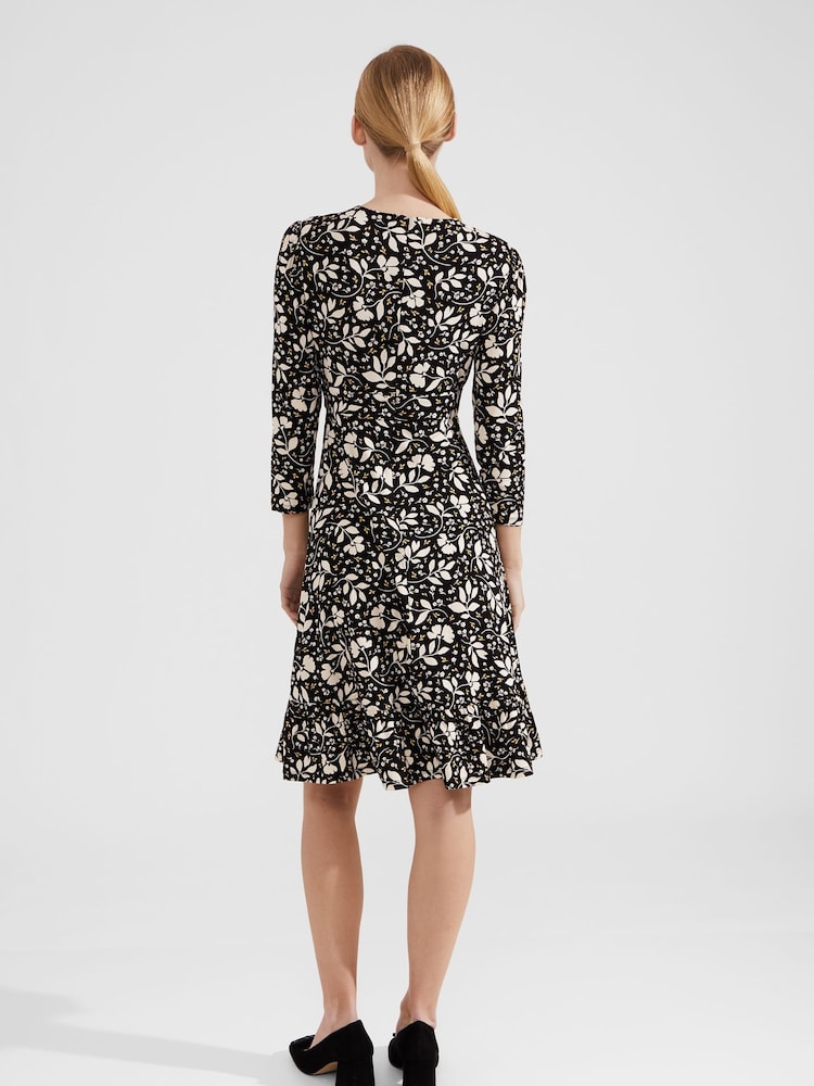 Hobbs Black Petite Ami Dress - Image 2 of 4 Hobbs Black Petite Ami Dress - Image 2 of 4