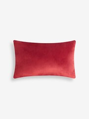 Red Christmas Wishes Velour Cushion - Image 5 of 6