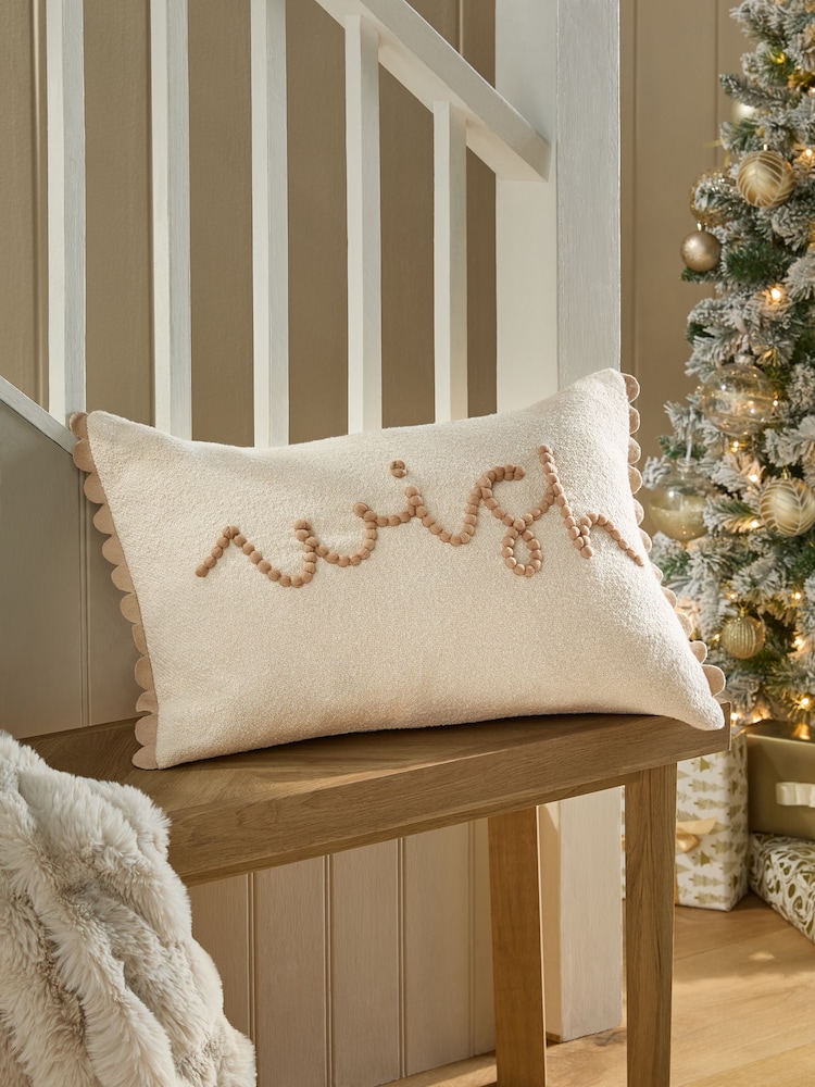 Natural Wish Christmas Rectangular Cushion - Image 1 of 5